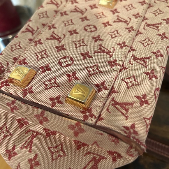 Authentic Louis Vuitton Josephine PM Bordeaux  Mini Lin - Picture 14 of 17